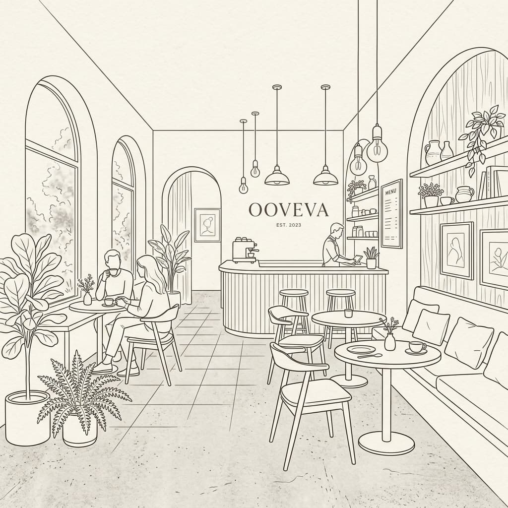 Cafe OOVEVA Interior